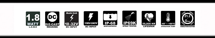 Vision X Europe VL 200 Watt Features