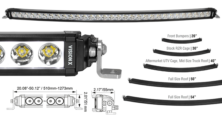 Barre LED Vision X 150W 40 - Éclairage Puissant Tout-Terrain